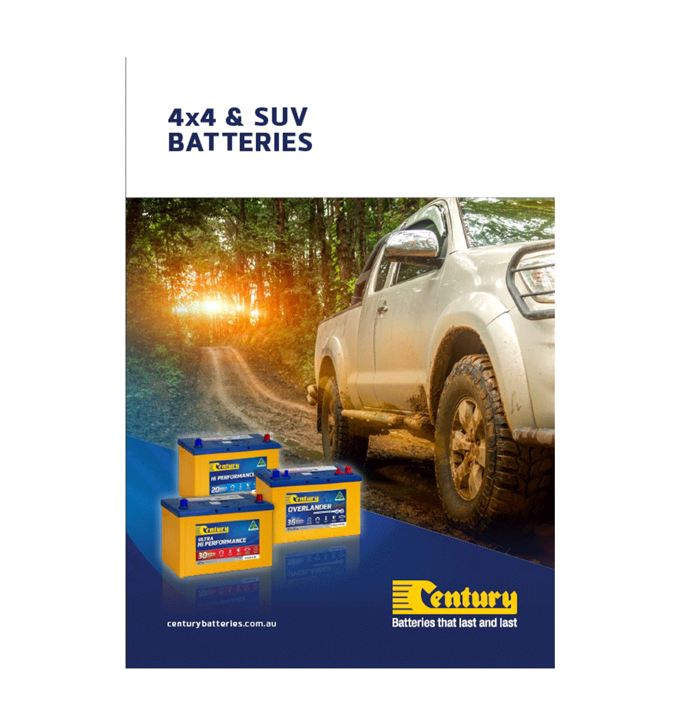 Century 2024 AU 4x4 & SUV Batteries Category Brochure - Pack of 10 - CB103-3471