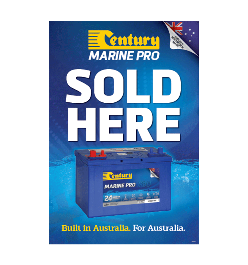 Century Marine Sold Here Metal Sign 800x1200 - CB104-2913