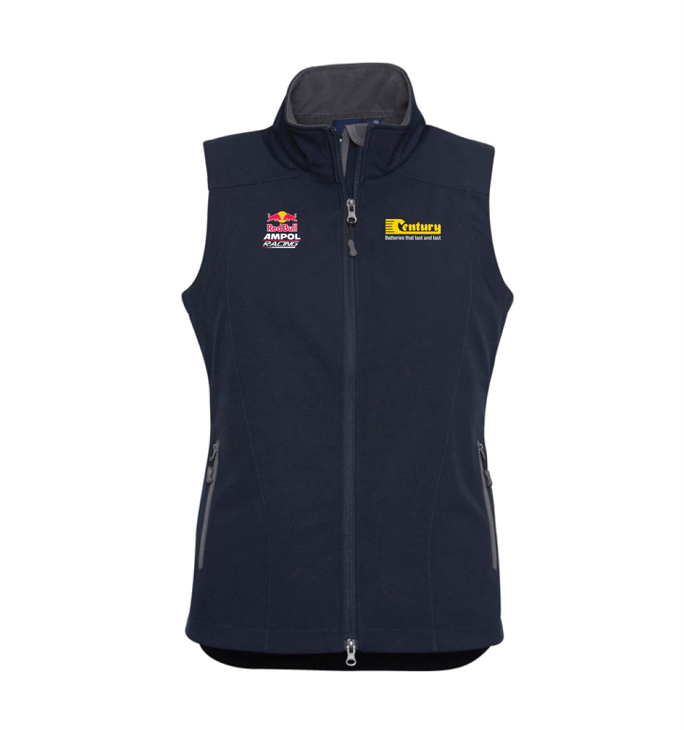 Century Red Bull Ampol Racing Navy Womens Geneva Softshell Vest (J404L) - CB108-3688W-RBAR POD