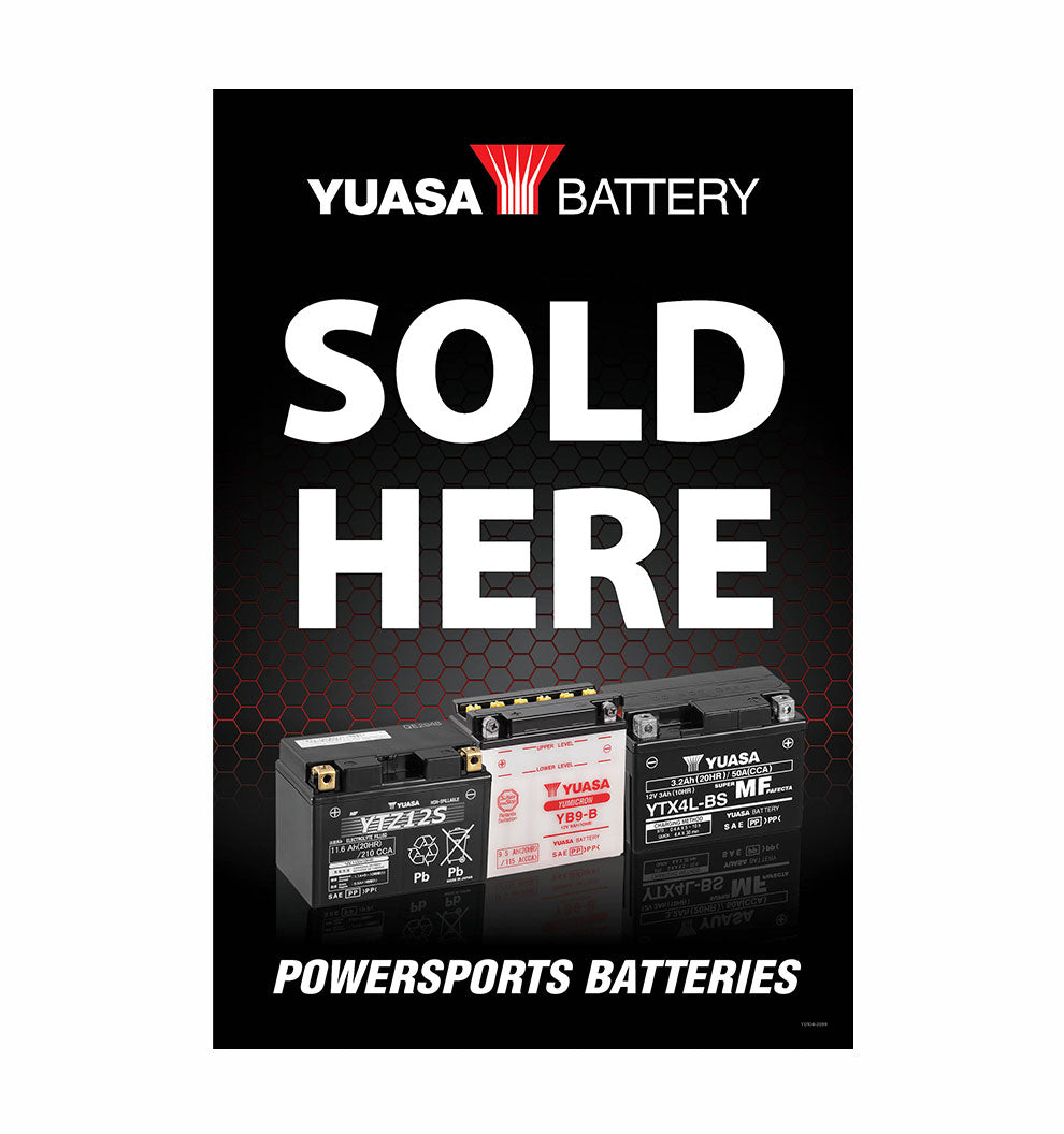 YUASA Sold Here Corflute Sign (600mm x 900mm) - YU104-3599