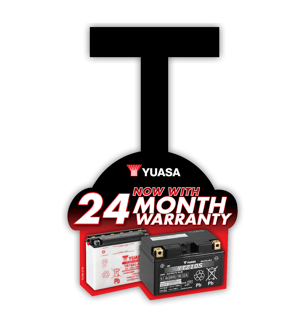 YUASA 24MTH WARRANTY WOBBLER - Pack of 5 - YU106-2713