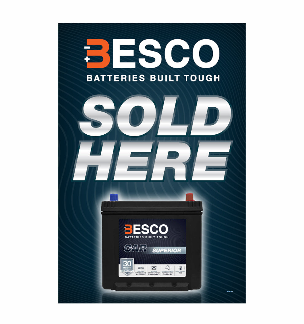Besco Sold Here Corflute (600mm x 900mm) - BE104-4304