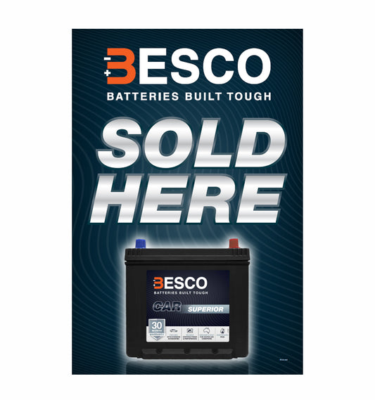 Besco Sold Here Corflute (600mm x 900mm) - BE104-4304