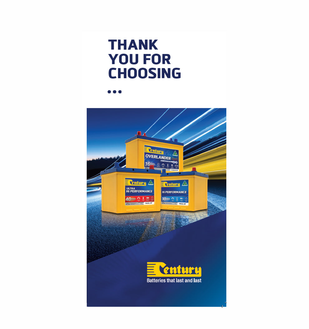 Century Thank You For Choosing DL Brochure - Pack of 25 - CB103-3911