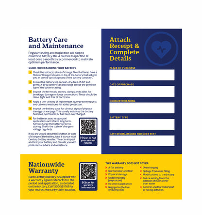 Century Thank You For Choosing DL Brochure - Pack of 25 - CB103-3911