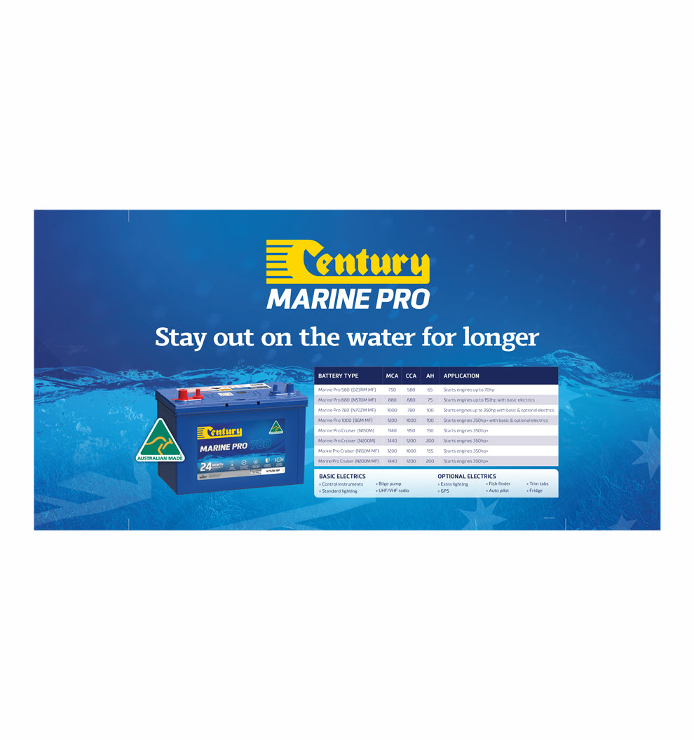 Century Marine Headerboard (840mm x420mm) - CB104-2912b