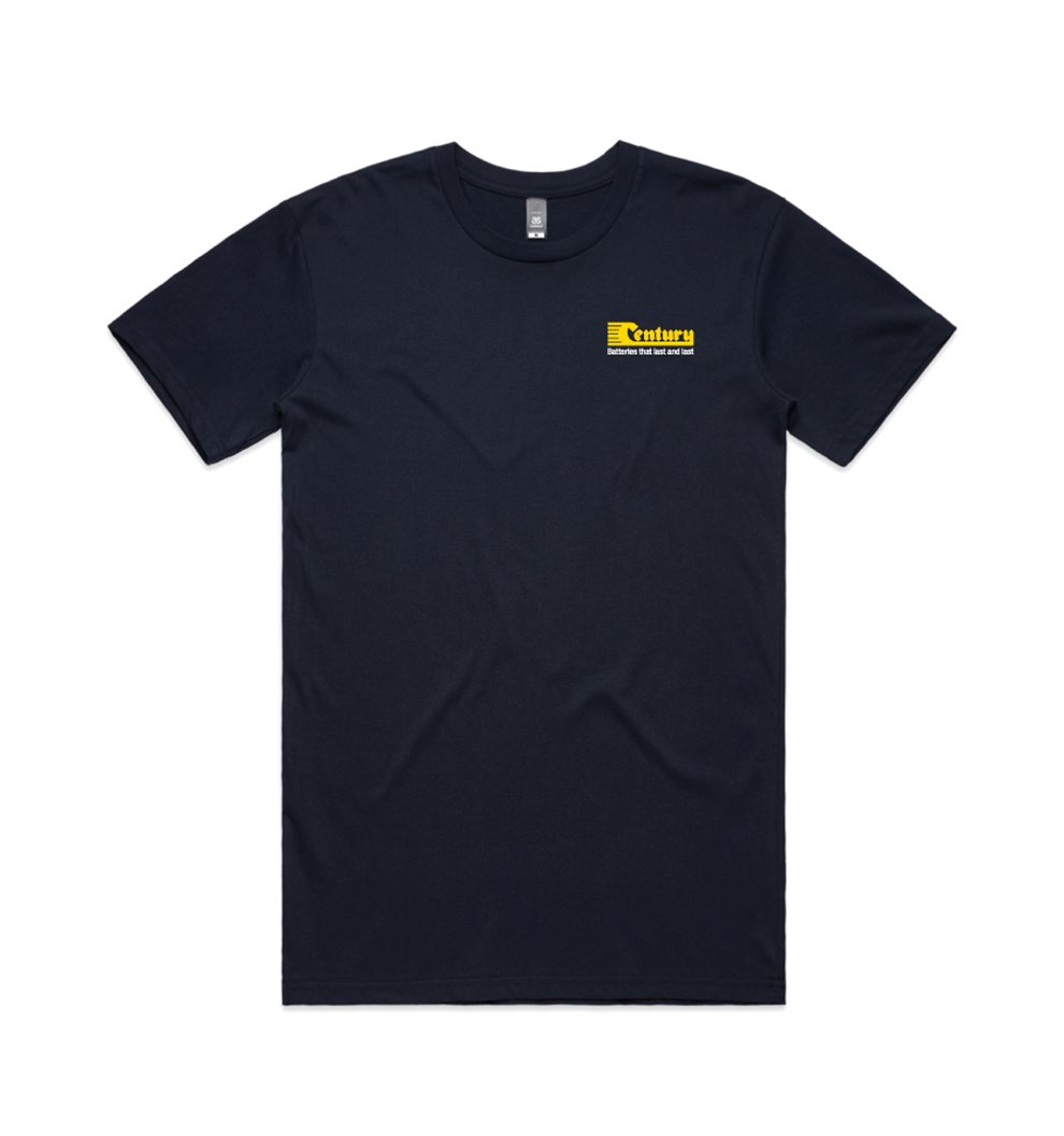 Century Batteries Navy T-Shirt - CB108-3405 POD