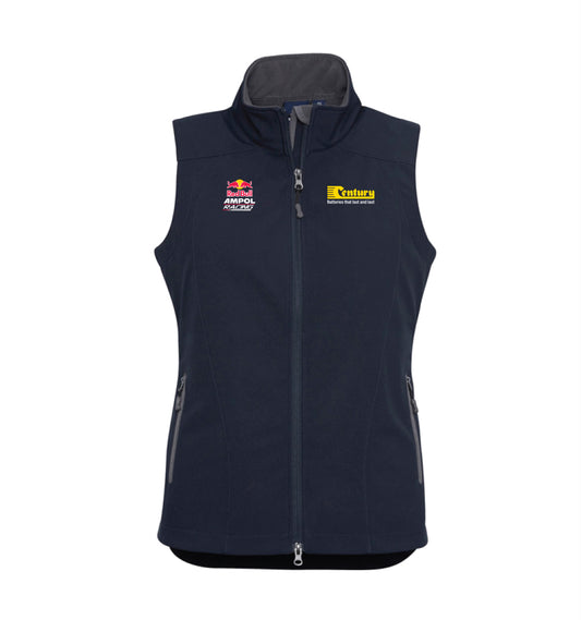 Century Red Bull Ampol Racing Navy Womens Geneva Softshell Vest (J404L) - CB108-3688W-RBAR POD