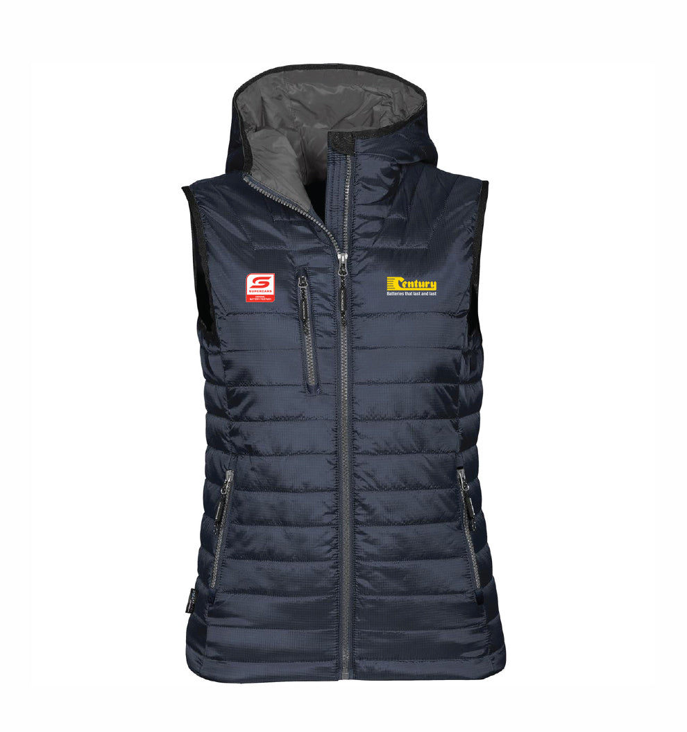 Century Supercars Navy Womens Gravity Thermal Puffer Vest (PFV-2W) - CB108-3694W-SC