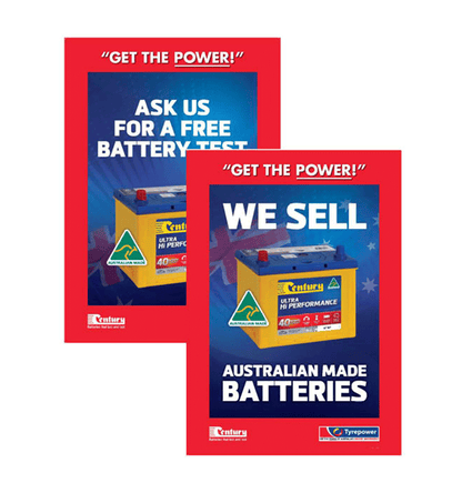 Tyrepower Battery A1 Poster - Pack of 10 - CB112-3180-PACK