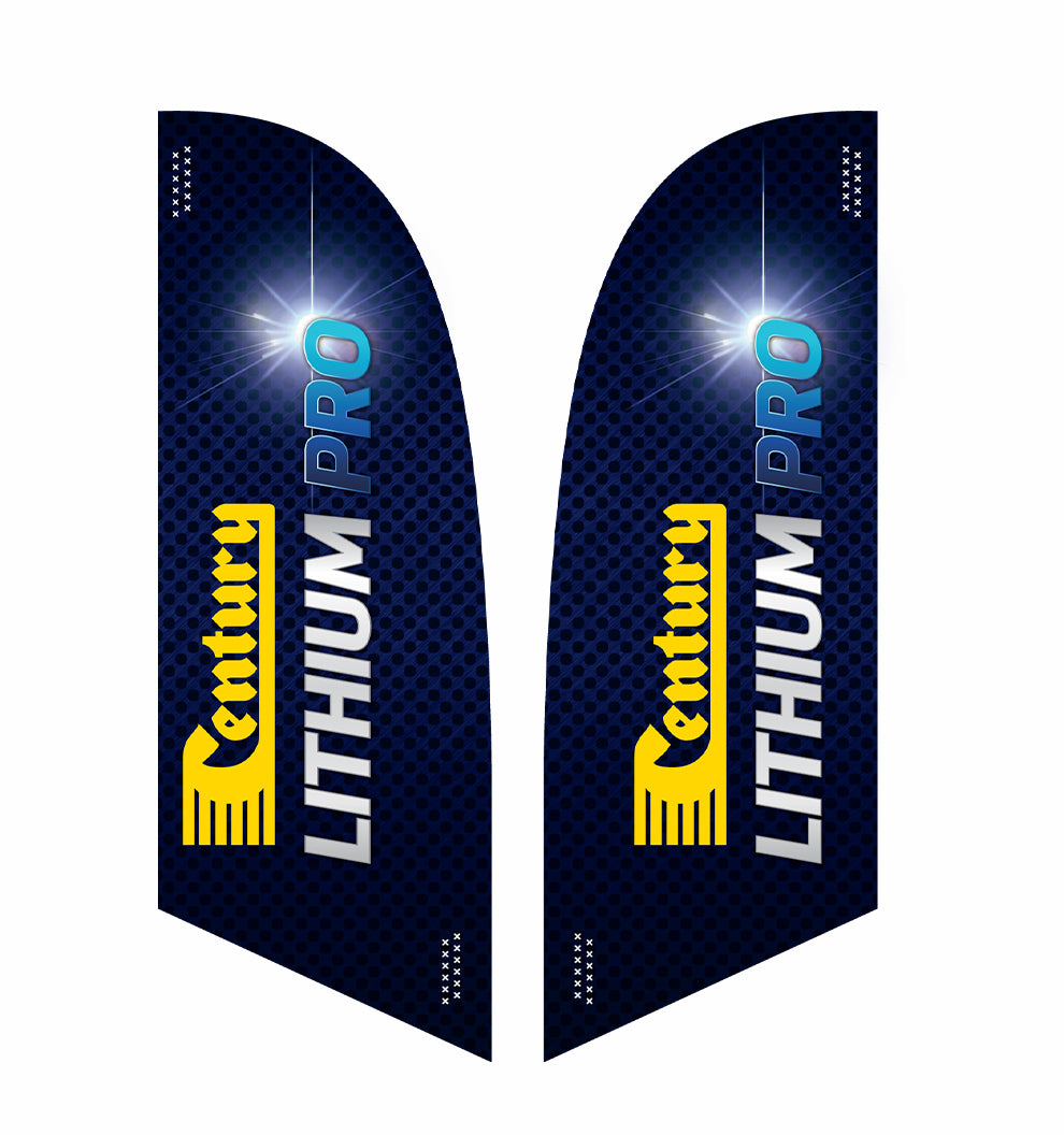 Century Lithium Pro 2.8m Small Feather Banner Kit - CB117-3347