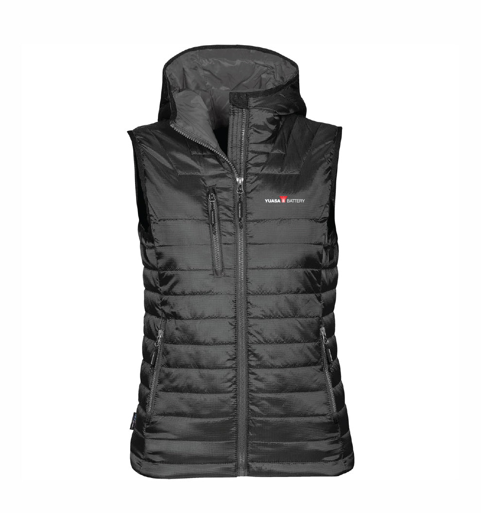 Yuasa Black Womens Gravity Thermal Puffer Vest (PFV-2W) - YU108-3695W