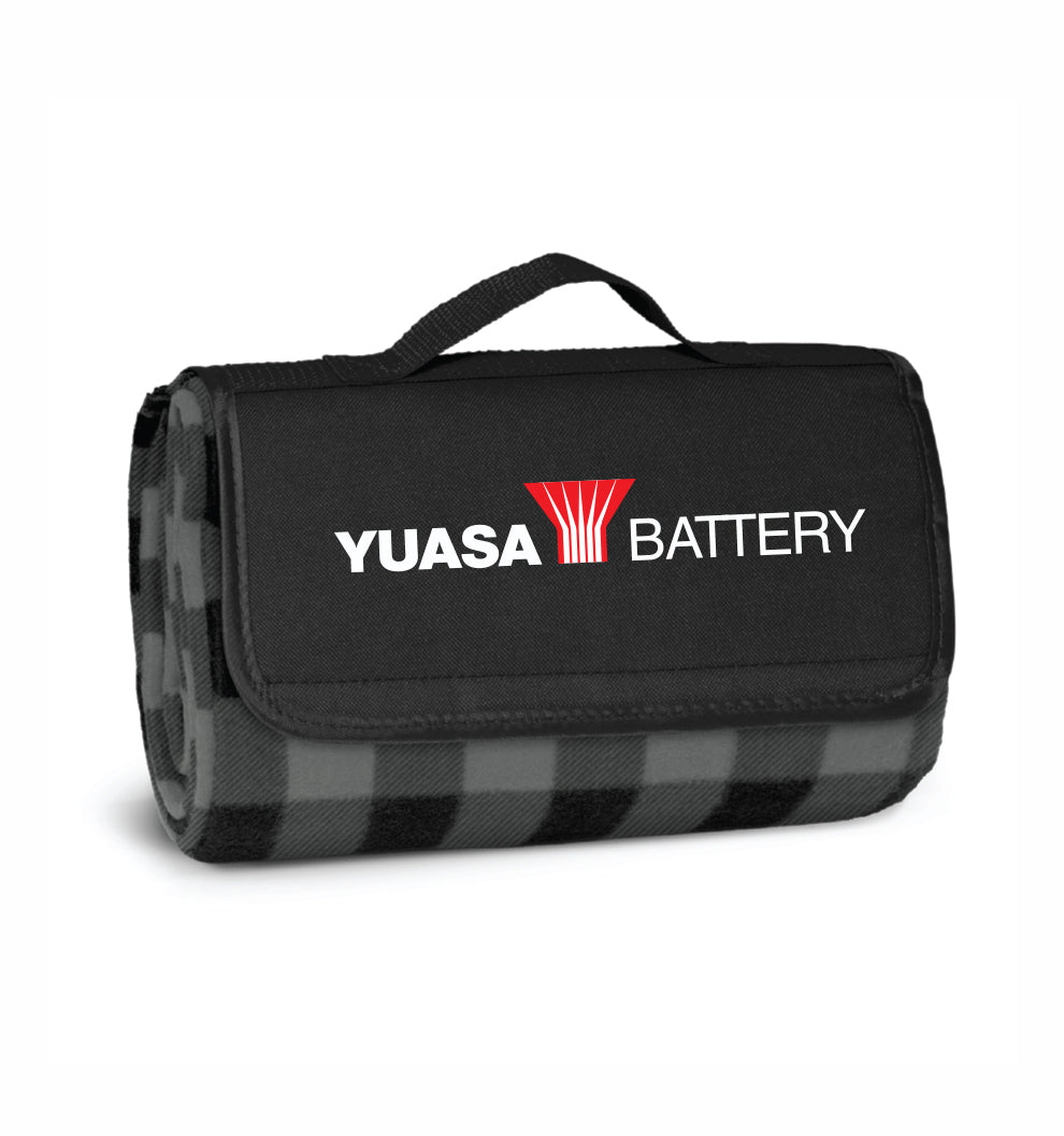 Yuasa Alfresco Black/Grey Picnic Blanket (112792) - YU108-3710