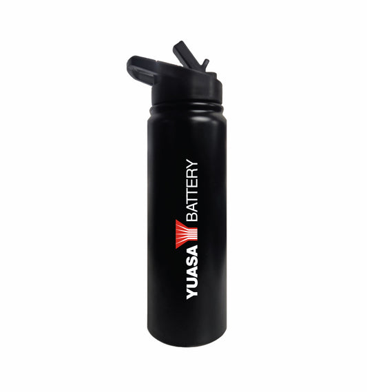 Yuasa Black Pro-Steel Drink Bottle 800ml (CIM003-BLK) - YU108-4070 POD