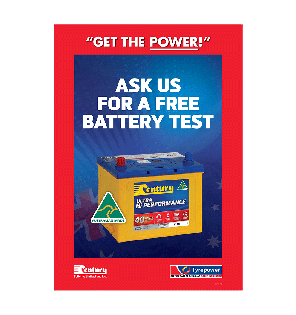 Tyrepower Battery A1 Poster - Pack of 10 - CB112-3180-PACK